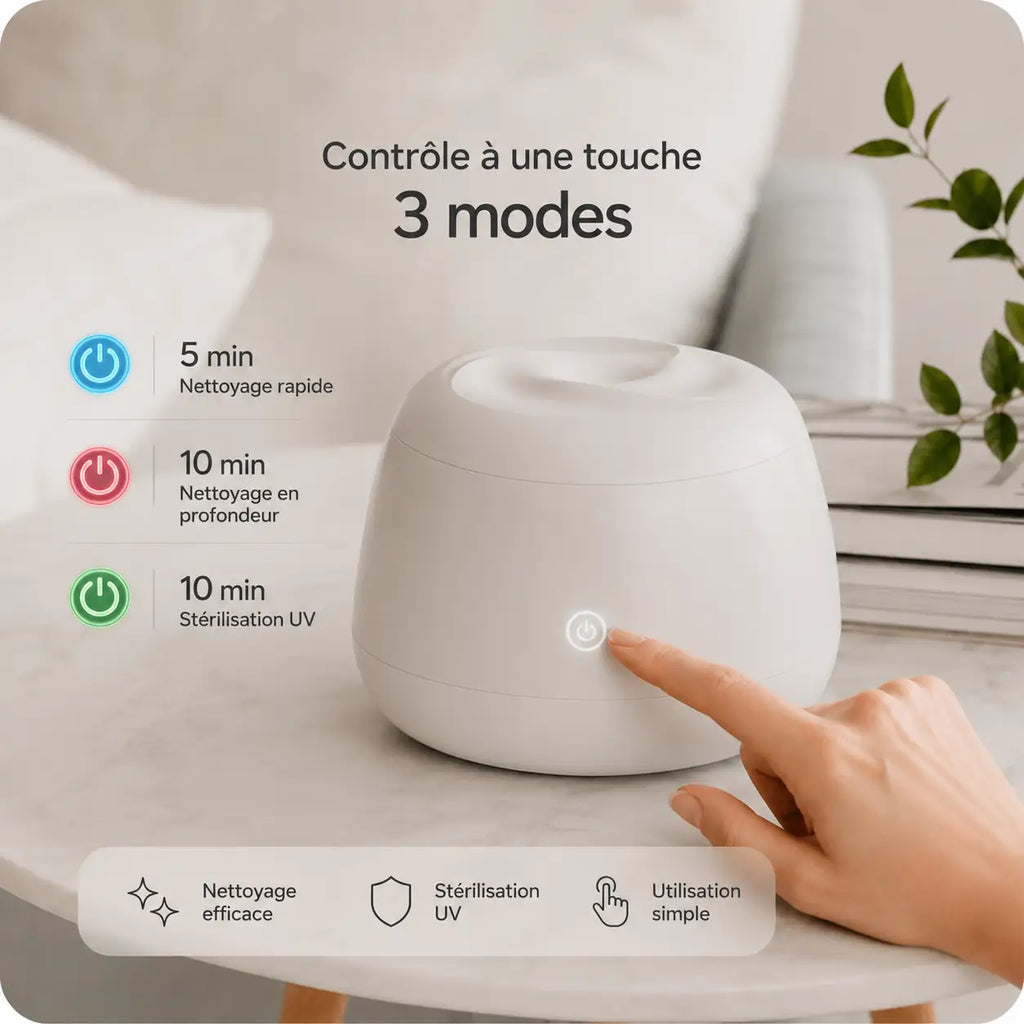 YouvaWave™ — Le nettoyeur à ultrasons spécial gouttières & Invisalign®