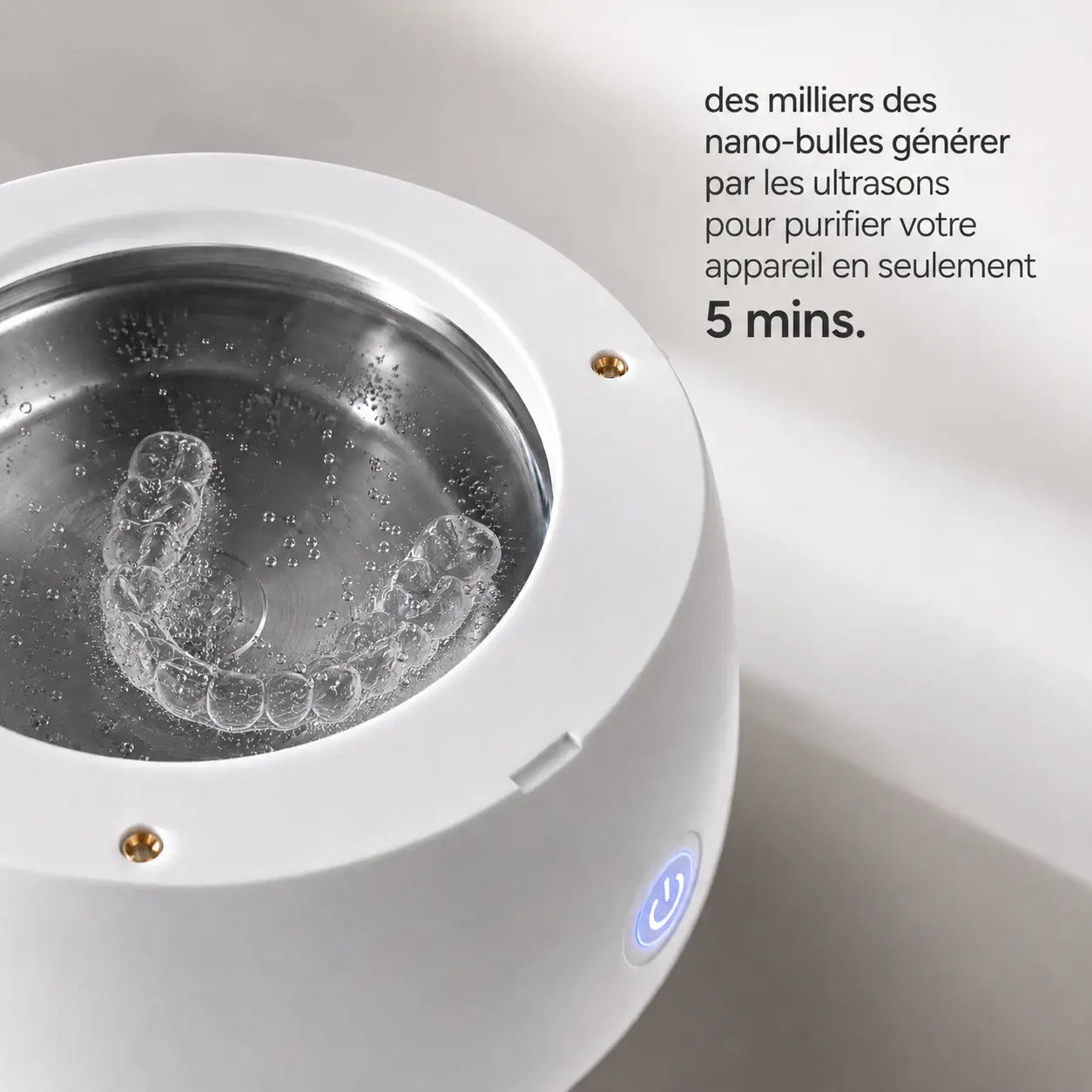 YouvaWave™ — Le nettoyeur à ultrasons spécial gouttières & Invisalign®